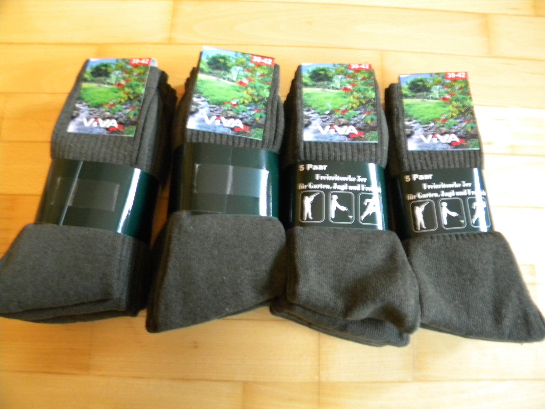 Calze: Warme Baumwoll-Socken 20x – Nuovo e nell'imballaggio originale da Bühler venduto da Wini100