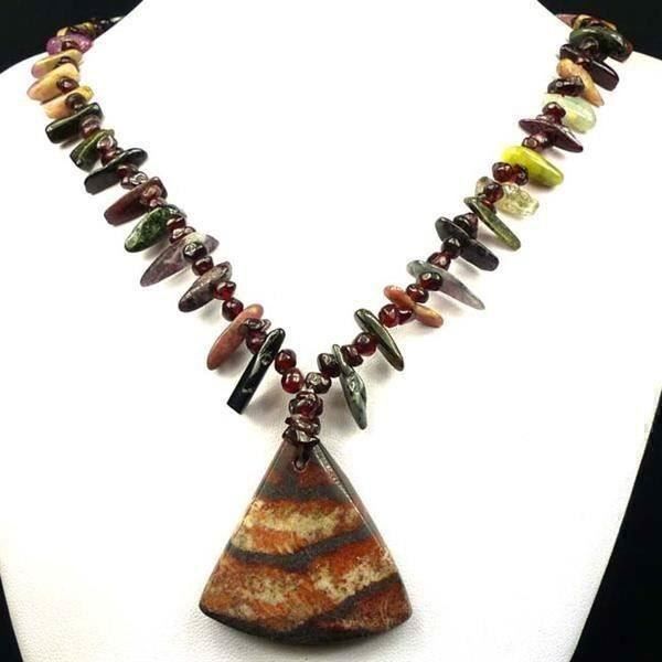 Catenine: ♛ Wunderschöne Jasper - Kette – Nuovo (secondo la descrizione) da Oberglatt ZH venduto da Hot-Spot 2
