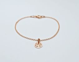 Armband Silber 925 rosé vergoldet (12563)