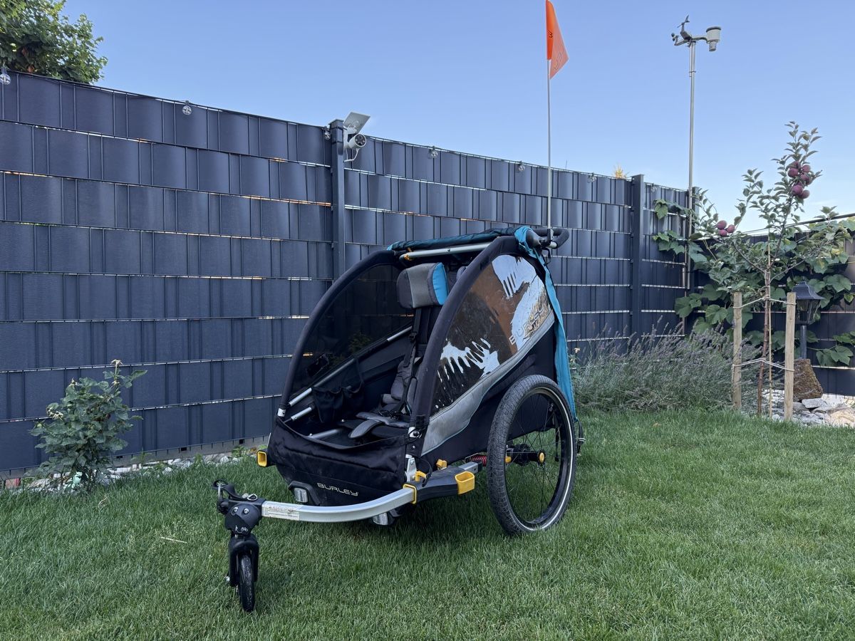 Burley Rimorchi: Burley D’Lite X Double + Jogger Kit Double – Usato da Aeschlen venduto da Geppi87