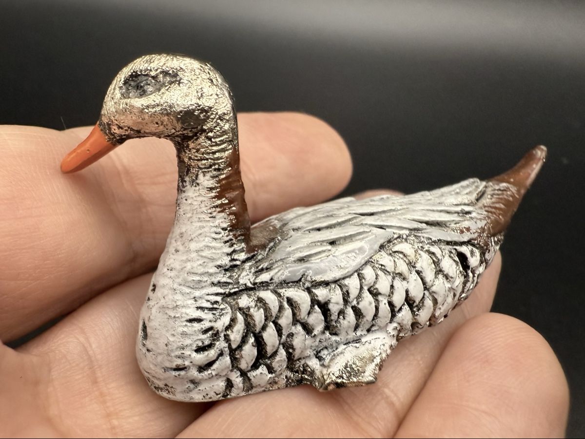 Statuette: Vintage dekorative Ente Statuette – Usato da Lamone venduto da LaCantinaMagica 3