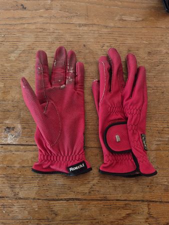 Roeckl Reithandschuhe Rot 7,5