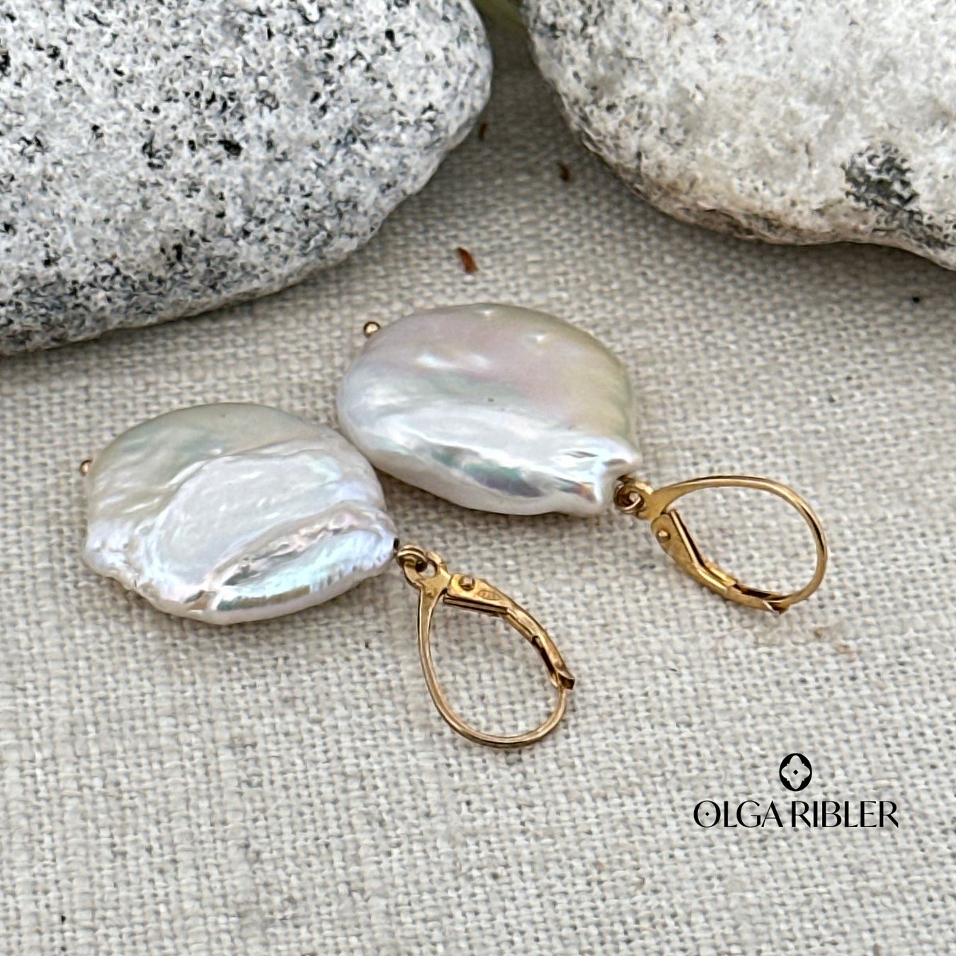 Olga Ribler Ohrringe & -stecker: Perlenohrring, Silber vergoldet – Neu (gemäss Beschreibung) aus Luzern von MonikaS03