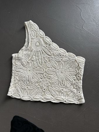 Top häkel beige neu m