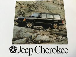 Jeep Cherokee Verkaufsprospekt 12 Seiten Januar 1989