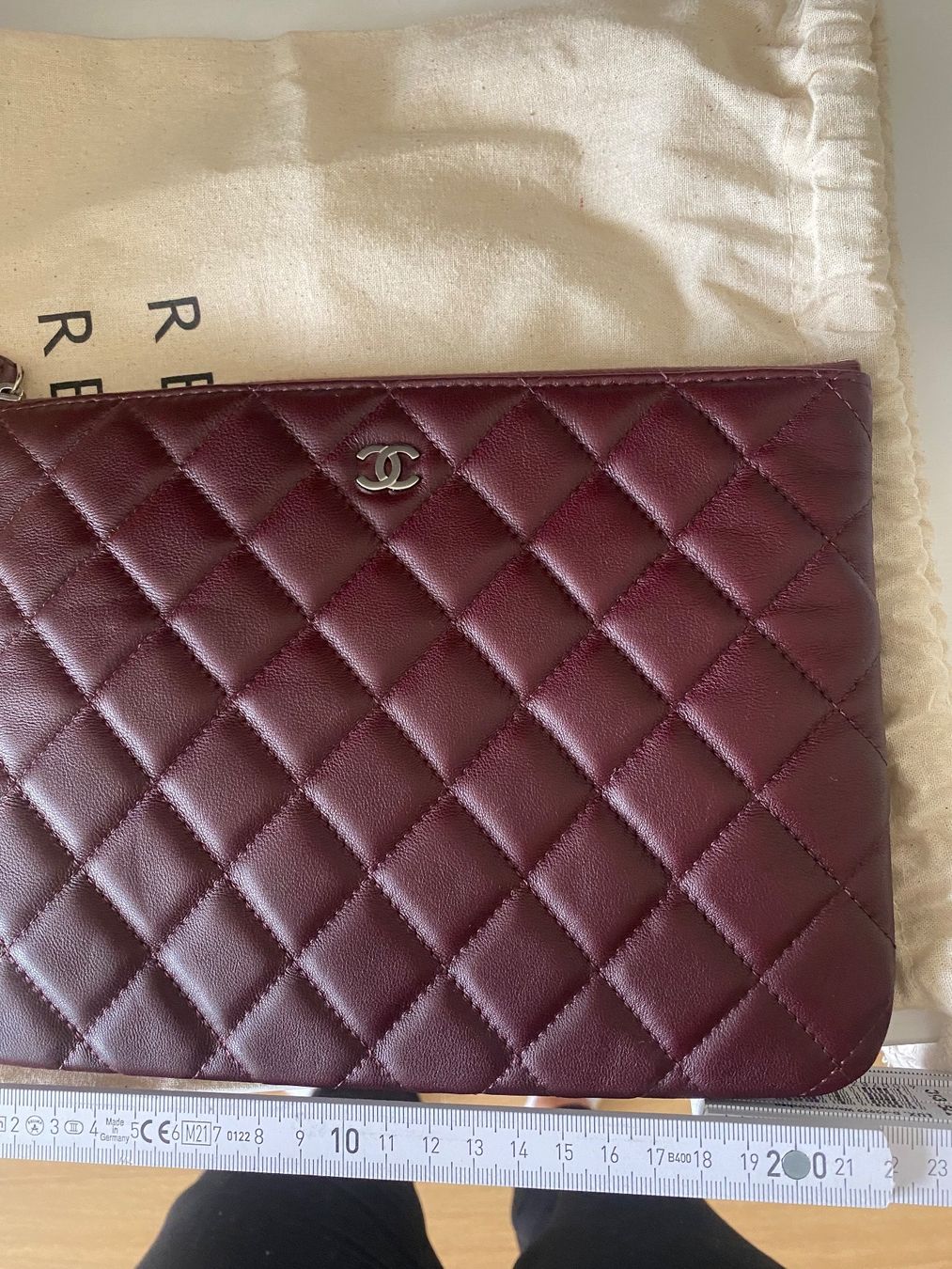 Chanel Borse da donna: chanel pochette clutch Bordeaux – Usato da Erlenbach ZH venduto da Vicky123456 6