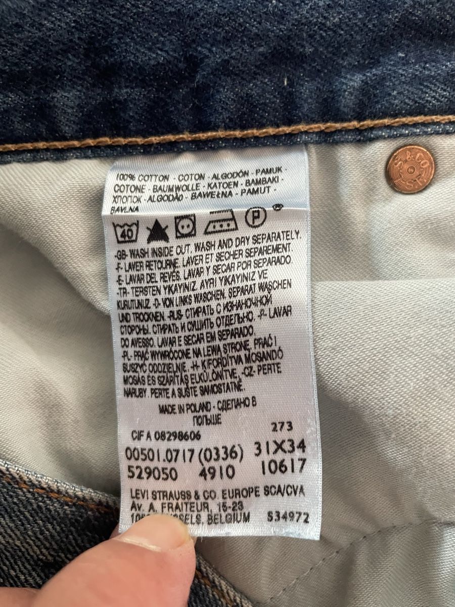 Levi's Jeans: Jean Levi's 501 Taille 31 34 – Usato da Vallamand venduto da Bricbracbroc82 5