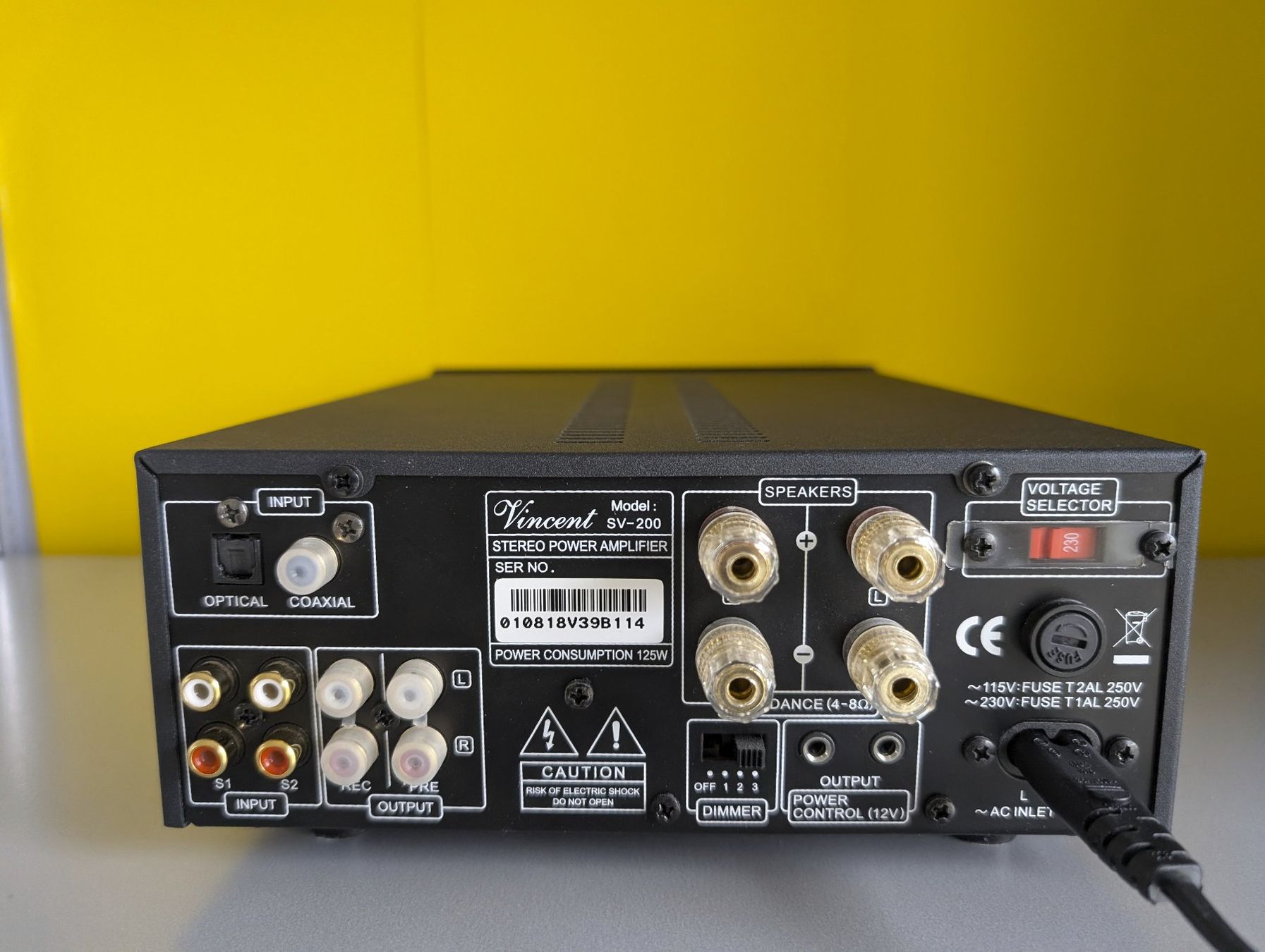 Vincent Verstärker: Vincent SV-200 (Schwarz) – Gebraucht aus Dachsen von Aromata 3