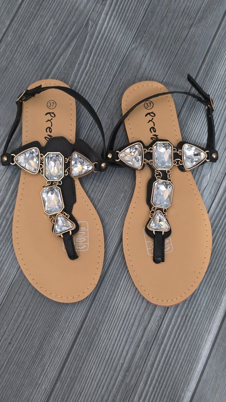 Damenschuhe: Prendini Jeweled Sandals - 37 - Boho Style – Neu (gemäss Beschreibung) aus Thalwil von VitaMini