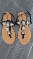 Prendini Jeweled Sandals - 37 - Boho Style