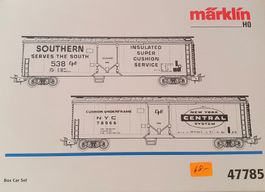 MÄRKLIN: BOX-CAR WAGEN-SET 2-TEILIG 47785 NEUWERTIG/OVP