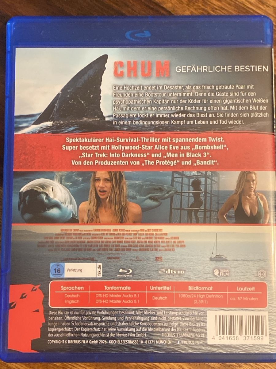 Alle DVDs: CHUM - gefährliche Bestien – Gebraucht aus Burg AG von Lobo016 1