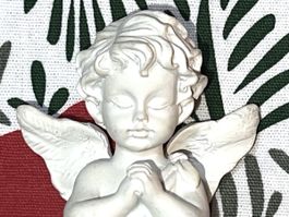 Süsse Schutzengel Figur, Vintage Deko