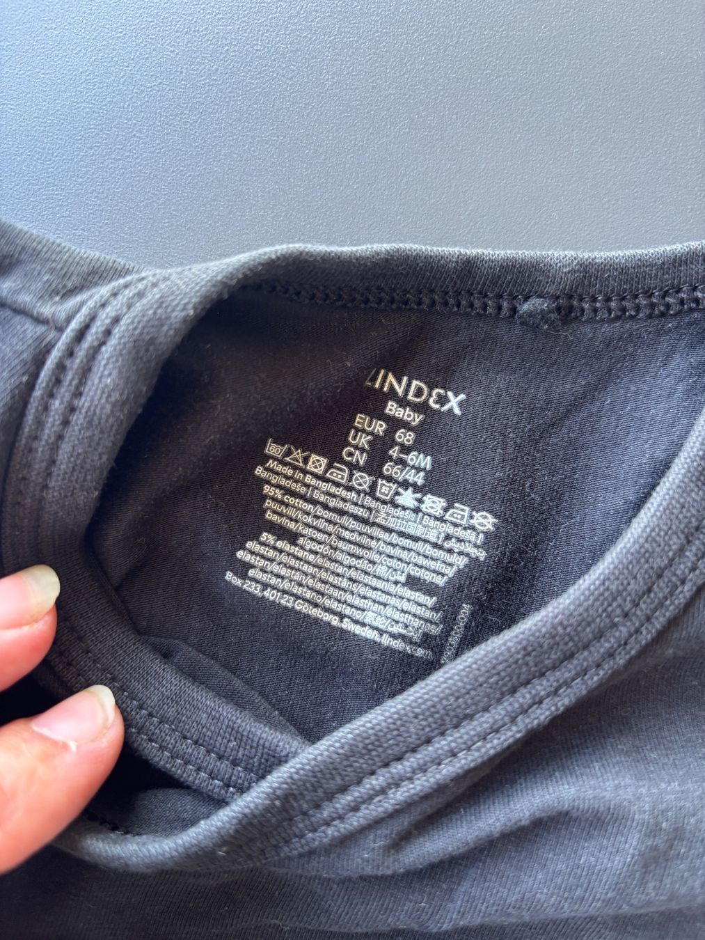 Biancheria intima: Lindex Wrap Body Größe 68, schwarz. – Usato da Brugg AG venduto da tsannen 2