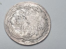 🇩🇪 Prussia 1/3 Thaler 1771 B. Silver