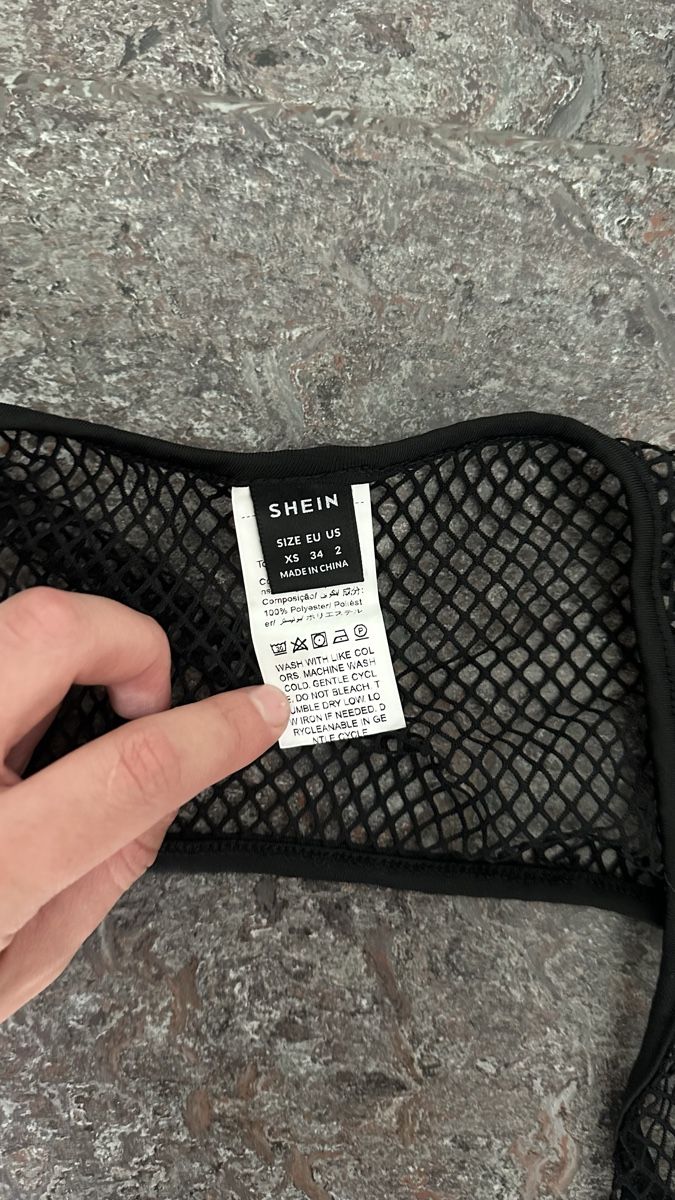 Shein Top: Netzoberteil schwarz Shein – Nuovo (secondo la descrizione) da uerikon venduto da SITRRY4 1
