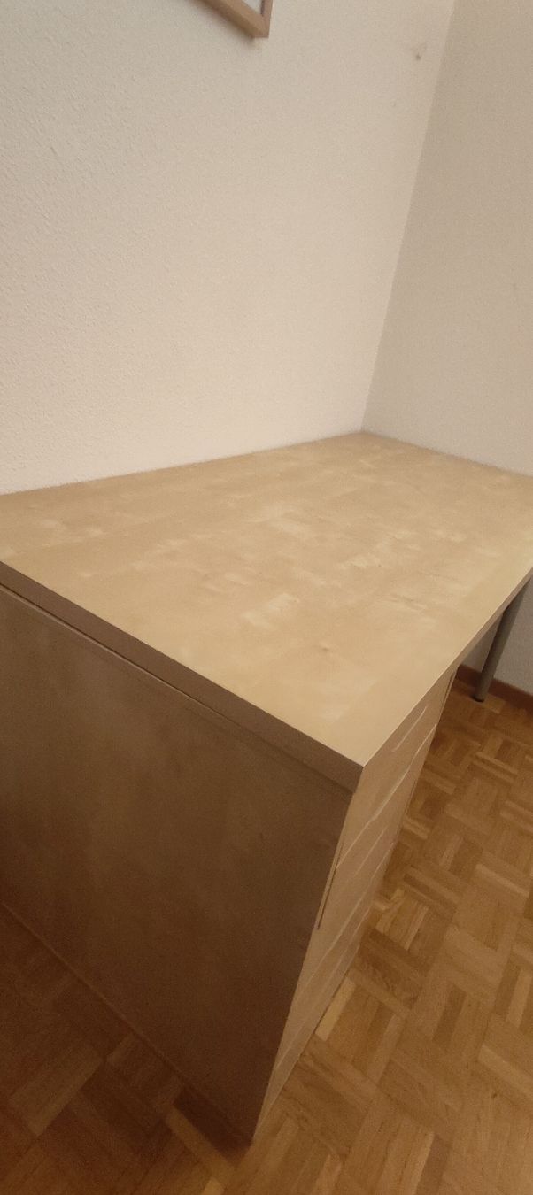 Ikea Schreibtische: Bureau plateau bois tiroirs Ikea – Gebraucht aus Thônex von mos_dk68 3