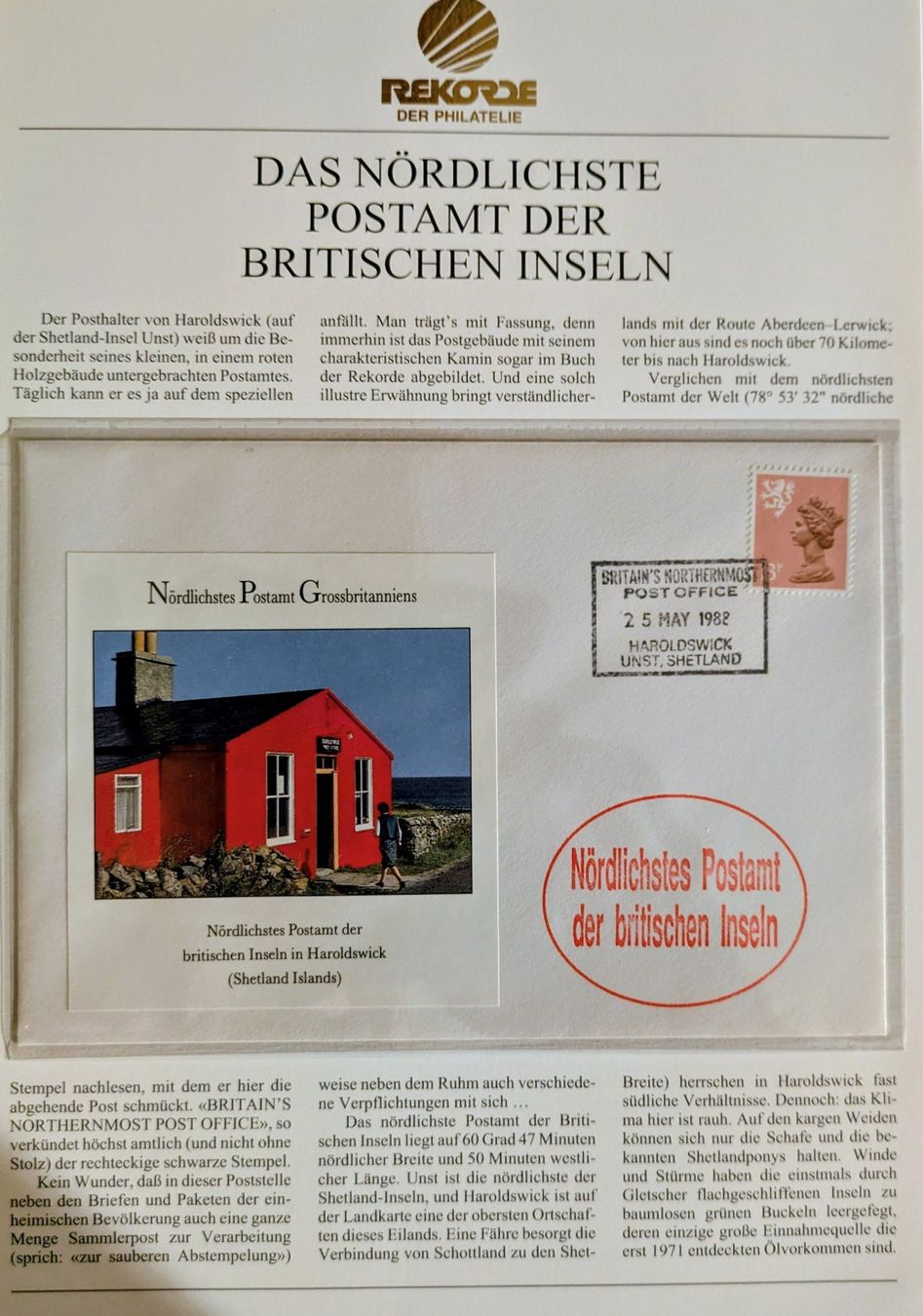 Tutti i francobolli: Rekorde der Philateie – Usato da Madiswil venduto da Hglotz 3