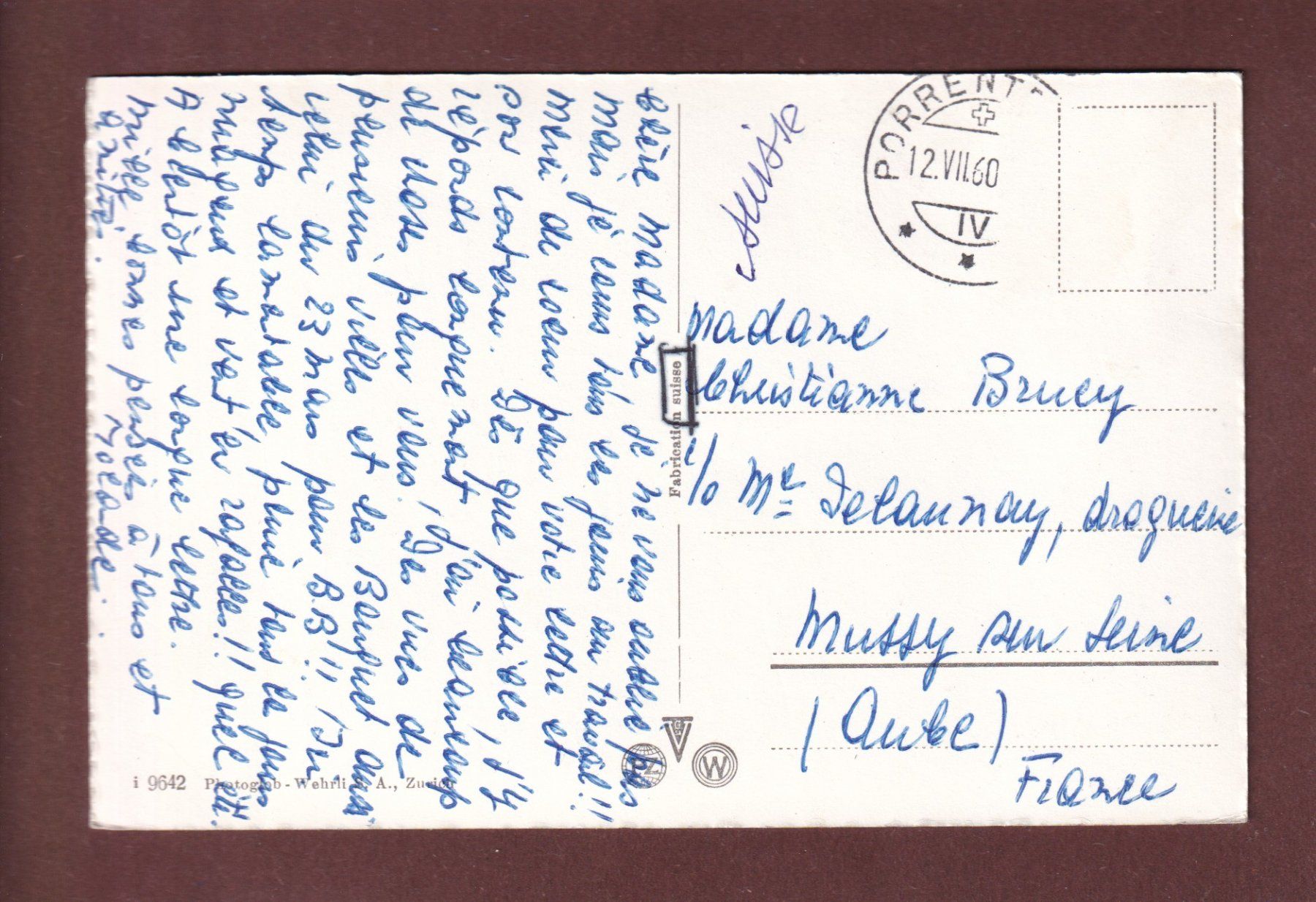 Cartoline postali: FRIBOURG - 4 images - 1960 – Usato da Pully venduto da nicecards-shop 1