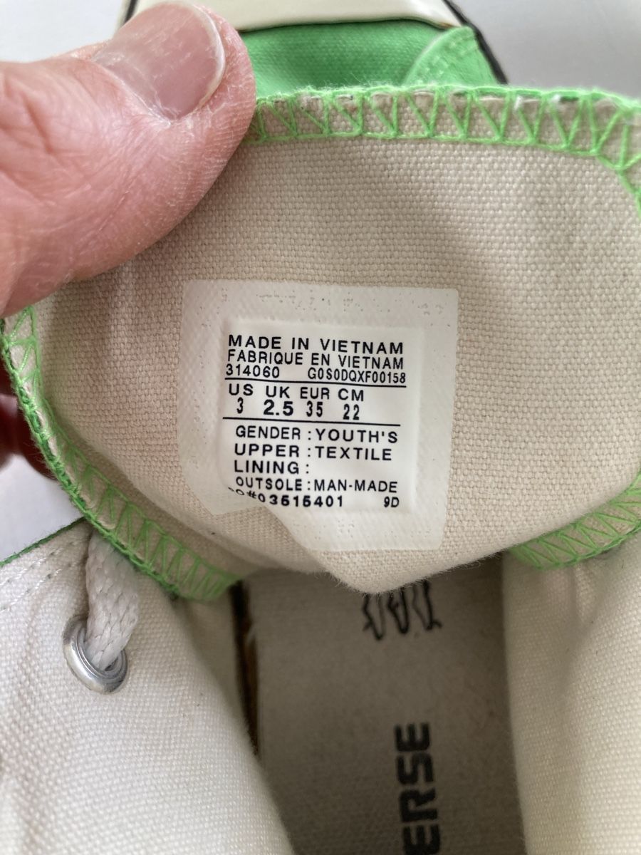 Converse Scarpe da uomo: Converse grün Gr 35 signiert! – Usato da Kesswil venduto da Branca-01 4
