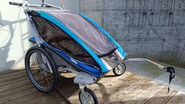 Thule Chariot CX2 Velo Anhänger + Buggy Set + 2x ezHitch