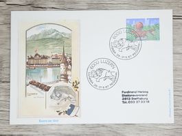 CL03 Enveloppe + Timbre Suisse 1987