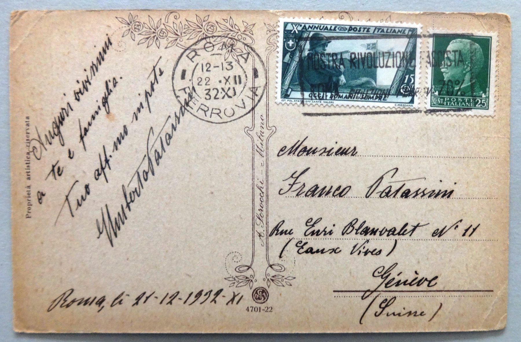 Cartes postales: Buon Natale – Défectueux à Fétigny par Billy2miny 1