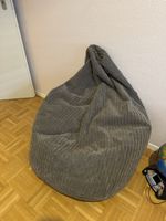 Sitzsack Cord grau grosser Sessel guter Zustand