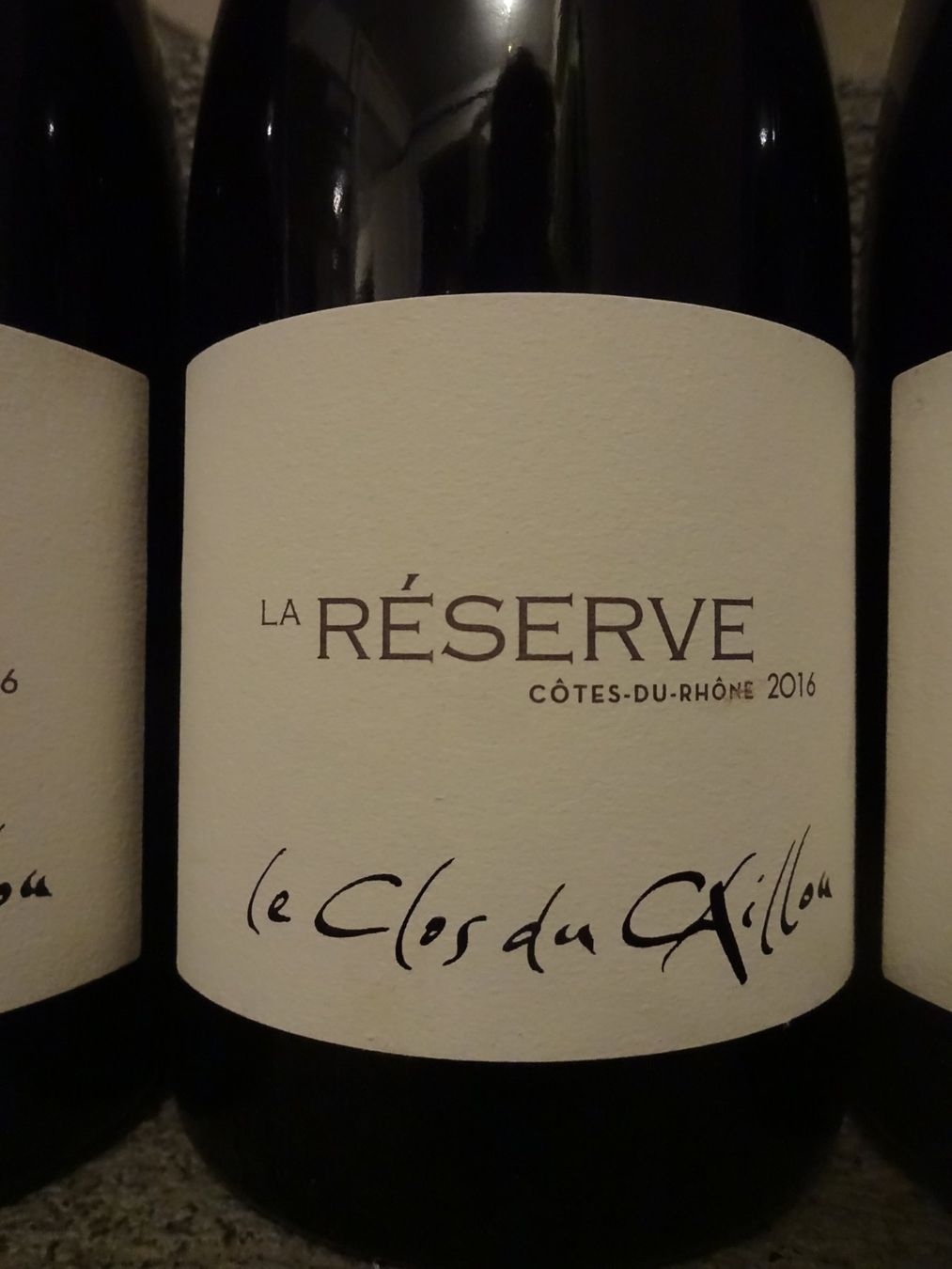 Vino: 3 Fl. -  94 PP -  Le Clos de Caillou "La Réserve" 2016 – Nuovo (secondo la descrizione) da Cham venduto da mktreasure 1