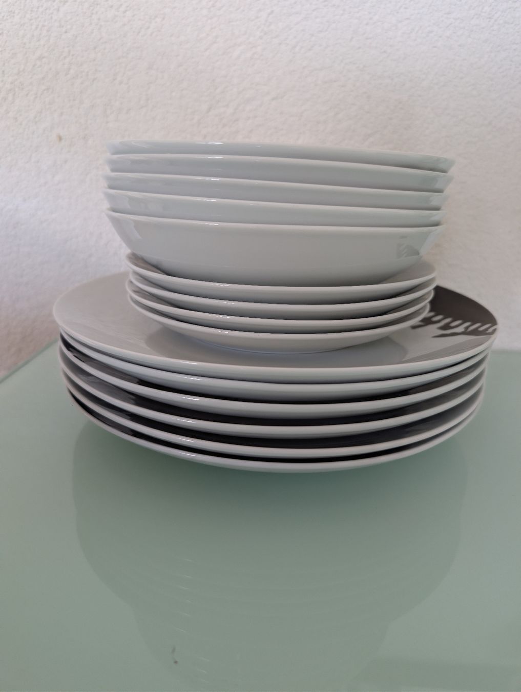 Teller: Teller Set EXCELSA Motiv schwarz weiss  – Gebraucht aus Witterswil von Richi444 2