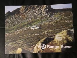 Range Rover Verkaufsprospekt 16 Seiten April 1977