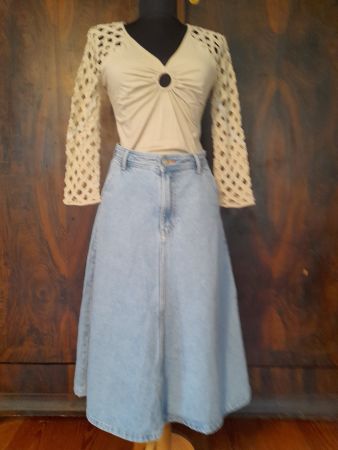 cooler Jeansrock . 34 . hellblau .