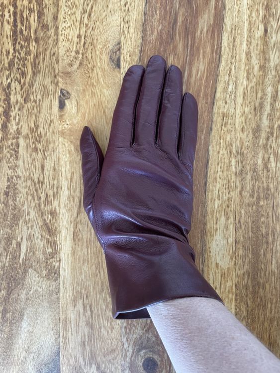 Gants & mitaines : Lederhandschuhe weinrot/aubergine  – Neuf avec emballage d'origine à Grenchen par M_ina