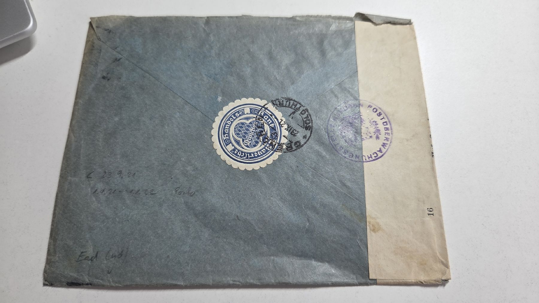 Alle Briefmarken: 1921 Brief Deutsches Reich Devisenkontrolle – Gebraucht aus Arni AG von Moth68 1