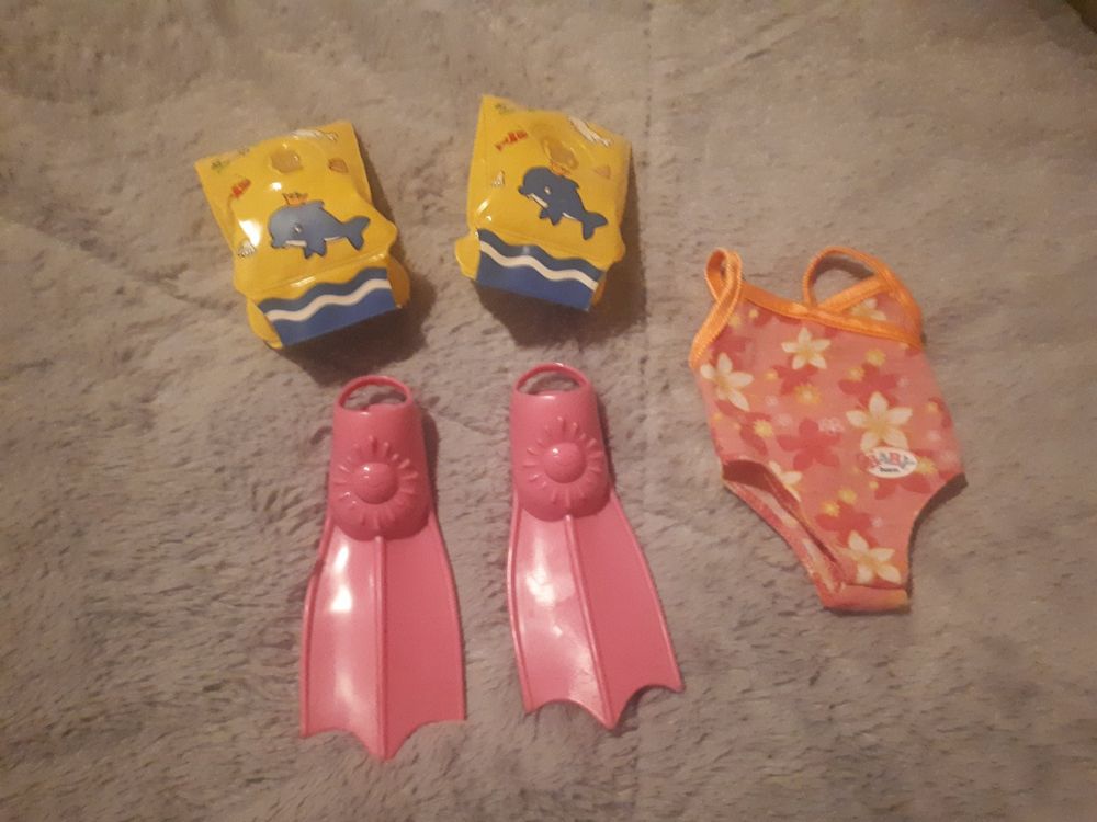 Puppen Badeanzug Set 8-tlg - Schwimmzubehör Für 35-45cm Puppen