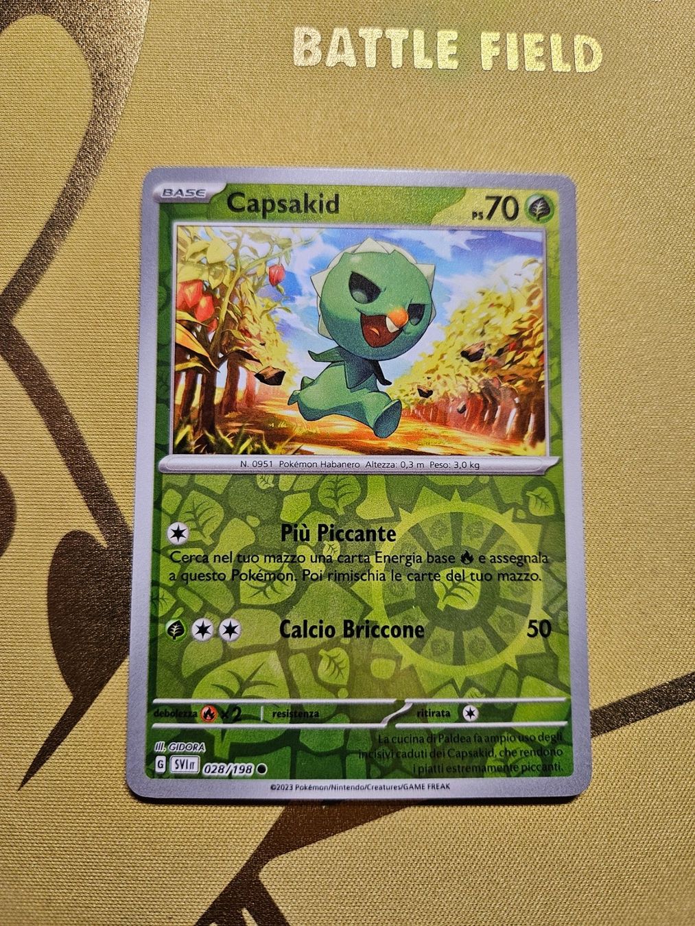 Pokémon Carte collezionabili: Scarlet & Violet - Capsakid – Usato da Bellinzona venduto da Pokemarco