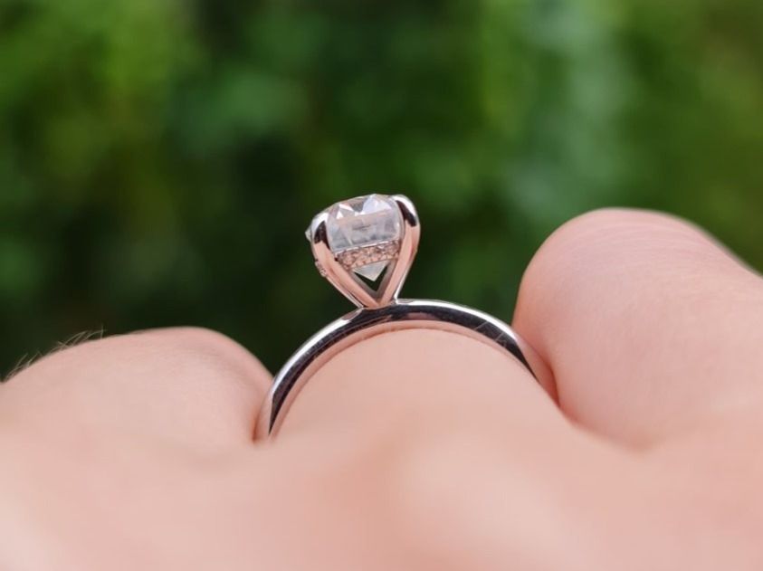 Anelli: Solitaire Moissanit Ring oval 2 carat Grösse 54 – Nuovo e nell'imballaggio originale da Kriens venduto da Jul_8D 6