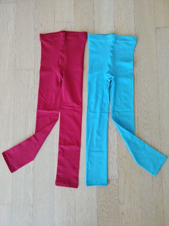 WOLFORD Capri Leggins Velvet Rot & Türkis XS