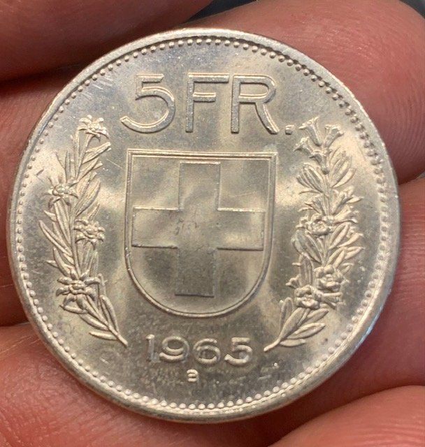 Bague Alliance En Pièce 5 Francs Suisse Argent - Neuf Avec étiquettes, Gravure, Marque AntiqueCoinRings