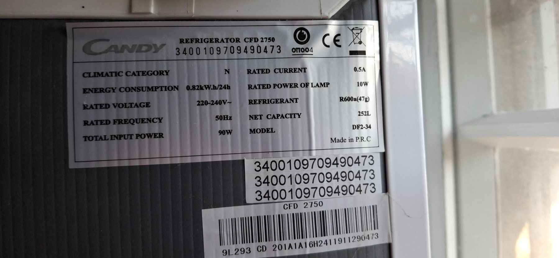Candy Frigoriferi: Frigo combiner congélateur CANDY – Usato da Bellelay venduto da Katia5 4