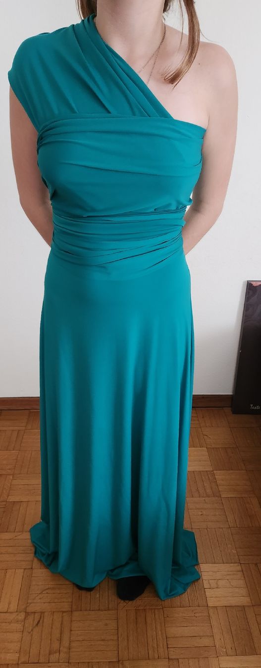 Vestiti: Abito lungo verde smeraldo trasformabile cerimonia – Usato da Zürich venduto da gra_lj62 5