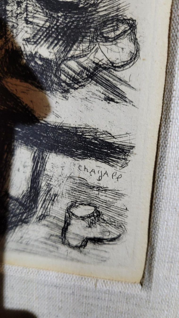 Grafica & Litografie: *** CHAGALL MARC, "Der Schuster", Kaltnadelradierung *** – Usato da Luzern venduto da Luzern1 3