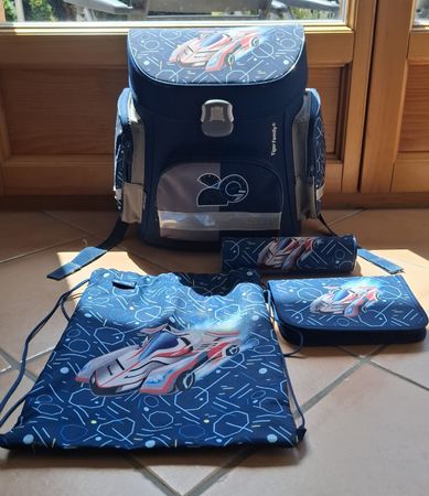 Sac à dos école Tiger Family - Set 4 pièces Voiture