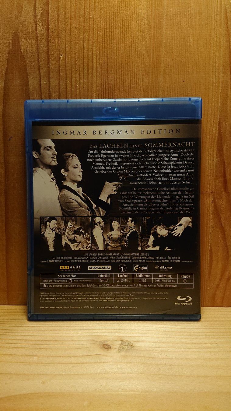 Alle DVDs: DAS LÄCHELN EINER SOMMERNACHT Blu-Ray – Gebraucht aus Wilderswil von Exebub 1