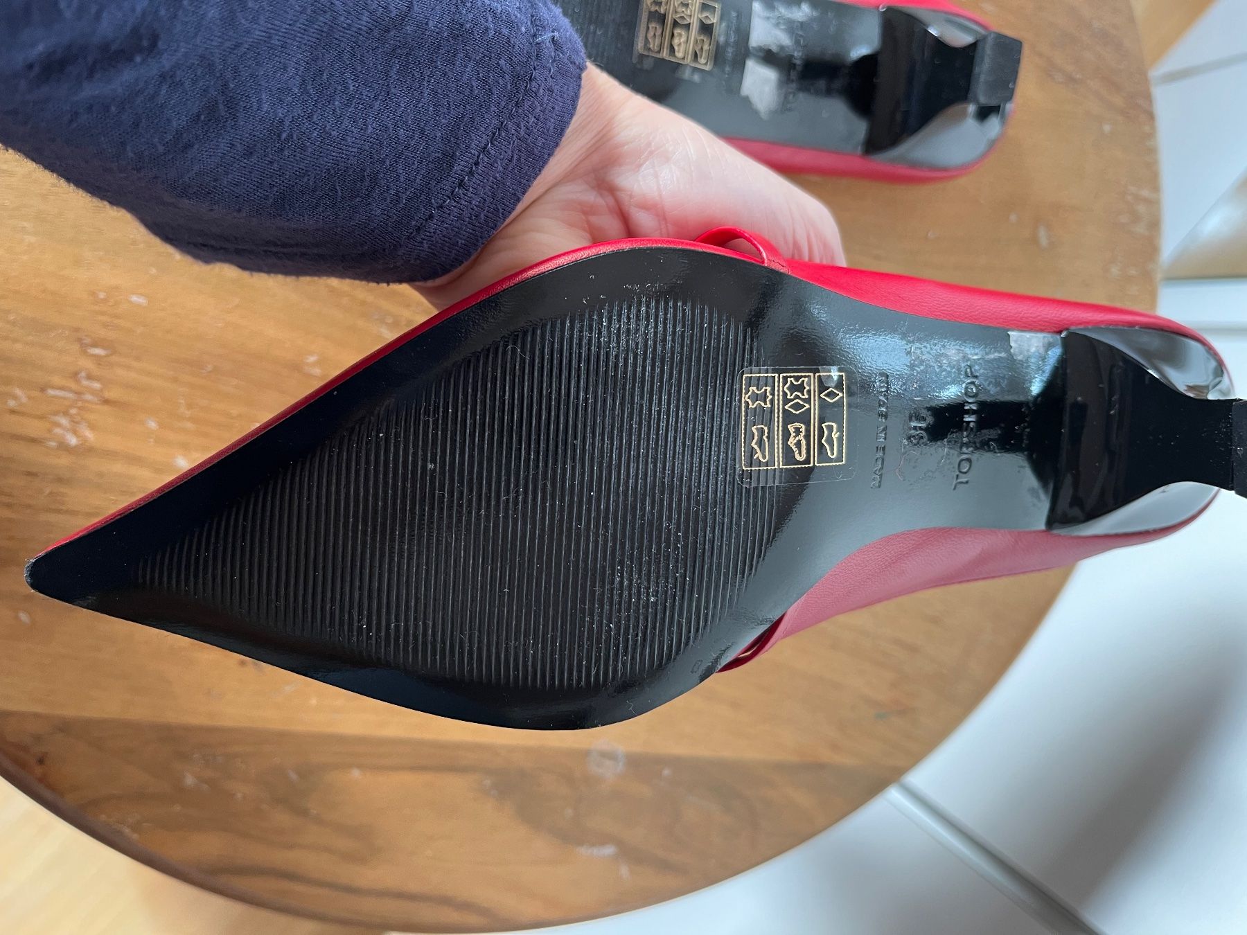 Topshop Damenschuhe: Topshop Pantoletten rot Gr. 36 – Gebraucht aus Lostorf von bella1961 4