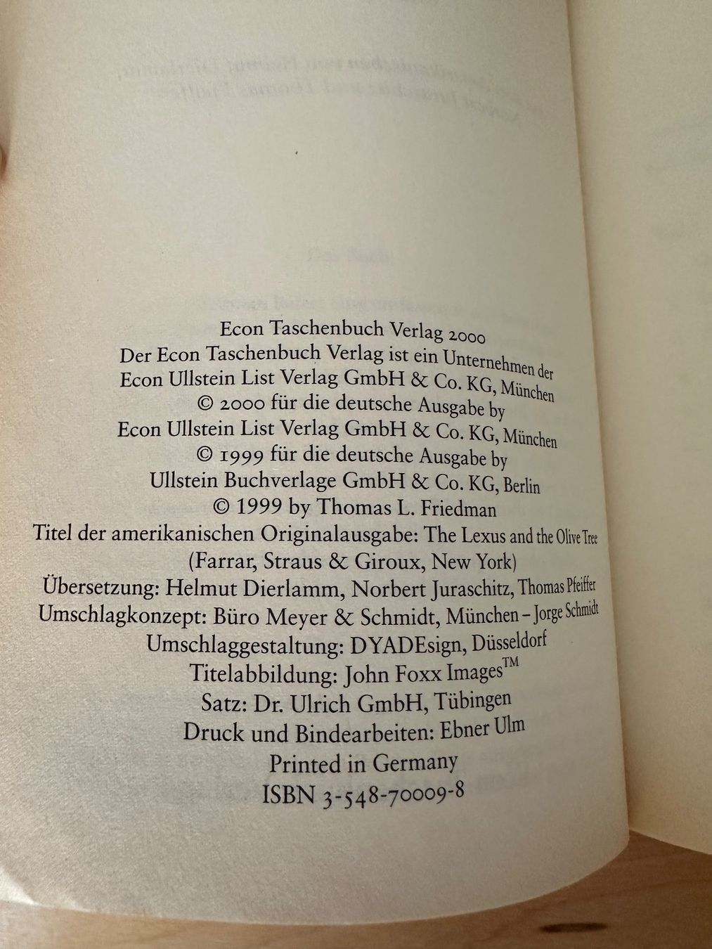 Libri: Globalisierung verstehen - Thomas L. Friedmann – Usato da Rothenburg venduto da wer_g9fd 4