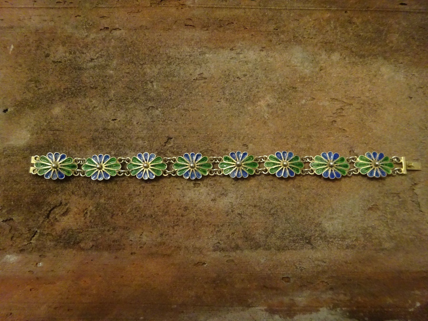 Bracciali & Braccialetti: Armband Filigran Cloisonné Silber – Usato da Esslingen venduto da FetteSchnecke 5