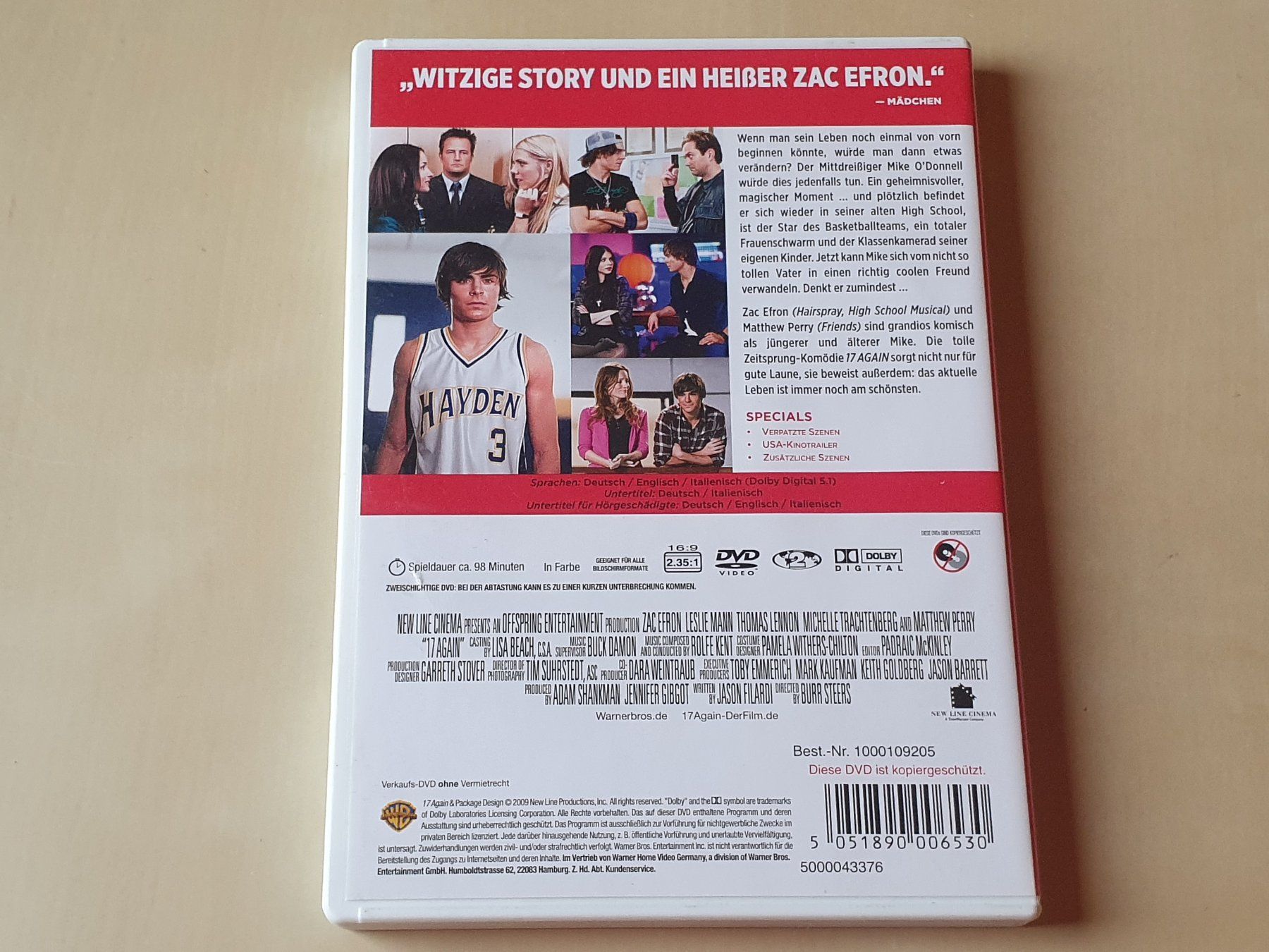 Tutti i DVDs: 17 Again – Usato da Stansstad venduto da collectorsshop 1