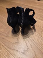 Schwarze Sommer Sandaletten, Gr. 38, elegant & bequem!