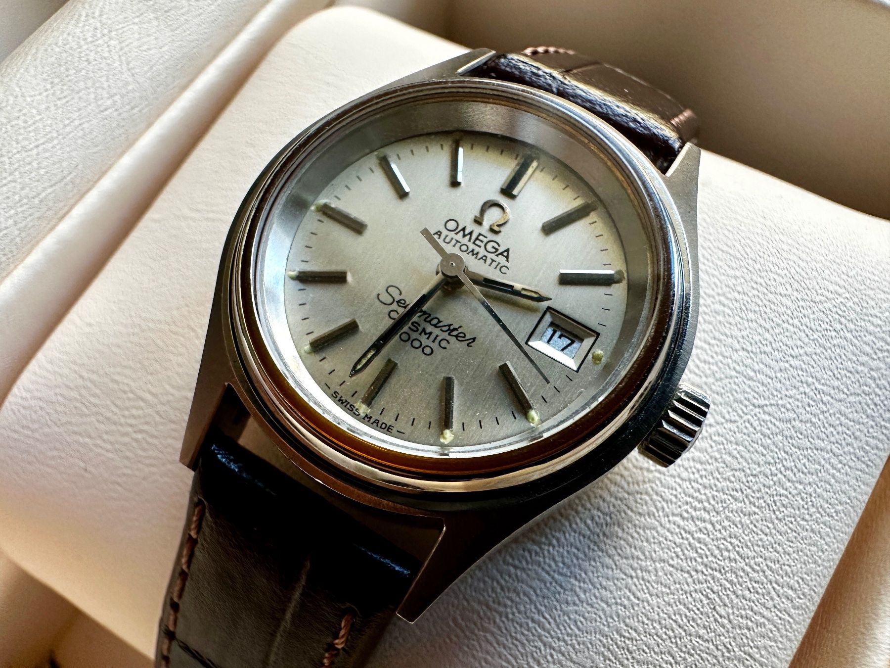 Omega Orologi: Omega Seamaster Cosmic 2000 Automatic Watch – Usato da Matten b. Interlaken venduto da cour13 2